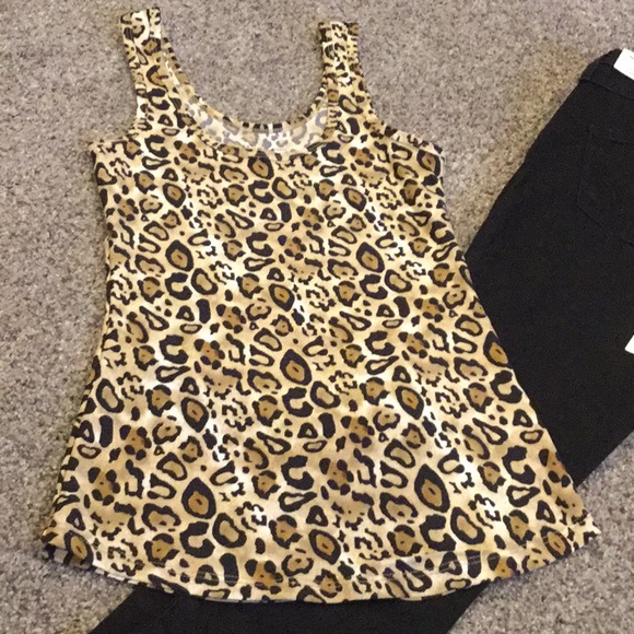 NeW- Leopard Print Tank NoBo - NEW - Picture 1 of 5